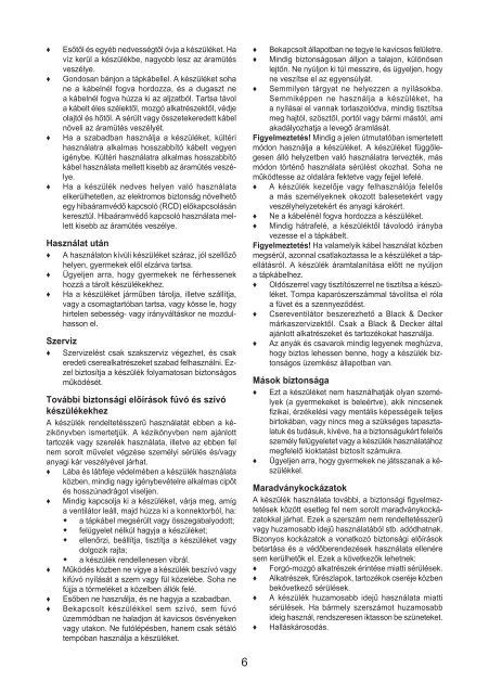 BlackandDecker Aspirateur Soufflant- Gwc3600l - Type 1 - Instruction Manual (la Hongrie)