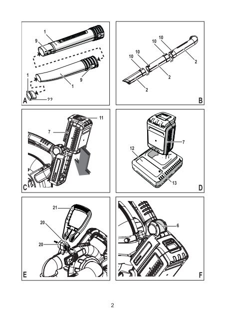 BlackandDecker Aspirateur Soufflant- Gwc3600l - Type 1 - Instruction Manual (Slovaque)