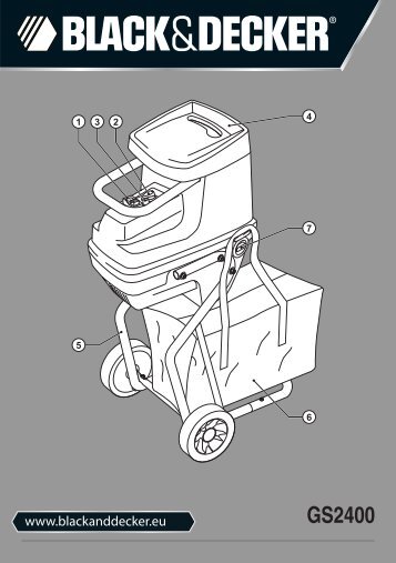 BlackandDecker Broyeur De Jardin- Gs2400 - Type 1 - Instruction Manual (EuropÃ©en)