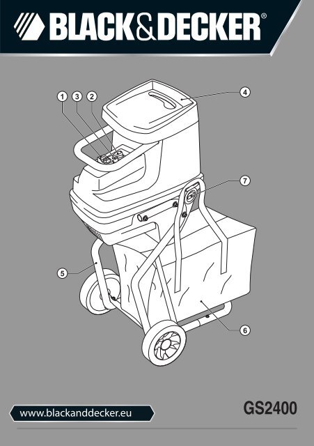BlackandDecker Broyeur De Jardin- Gs2400 - Type 1 - Instruction Manual (Europ&eacute;en)