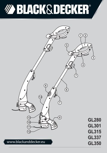 BlackandDecker Coupe-Bordure- Gl280 - Type 2 - Instruction Manual (EuropÃ©en Oriental)
