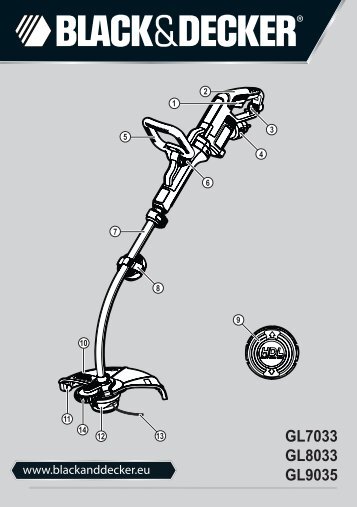 BlackandDecker Coupe-Bordure- Gl8033 - Type 1 - Instruction Manual (EuropÃ©en Oriental)