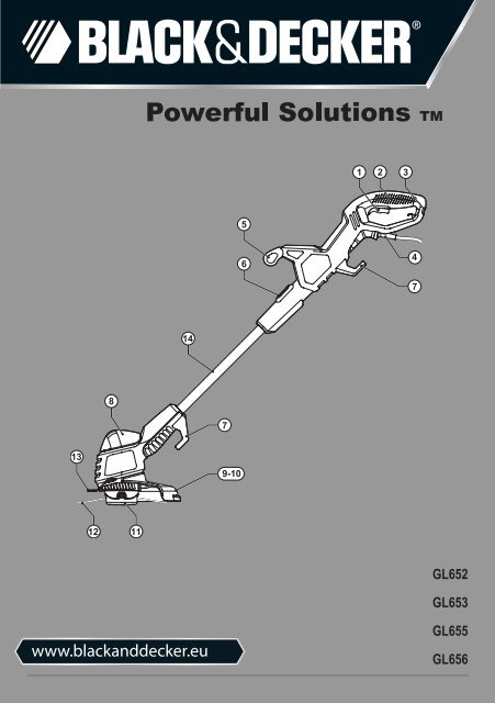 BlackandDecker Coupe-Bordure- Gl652 - Type 2 - 3 - Instruction Manual (Europ&eacute;en)