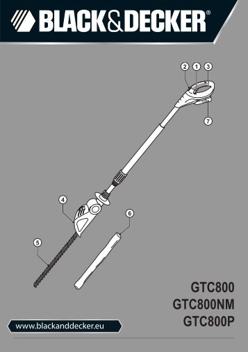 BlackandDecker Taille Haies Sans Fil- Gtc800nm - Type H1 - Instruction Manual (EuropÃ©en)