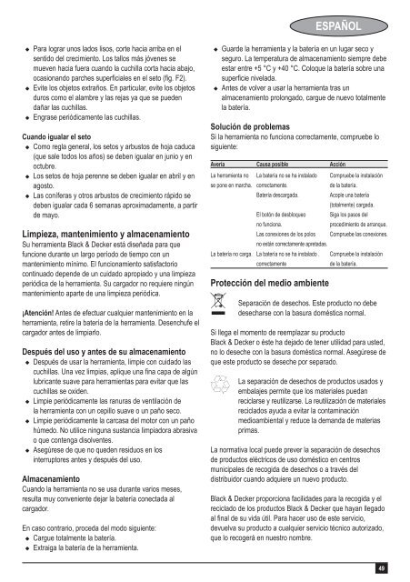 BlackandDecker Taille Haies Sans Fil- Gtc800nm - Type H1 - Instruction Manual (Europ&eacute;en)