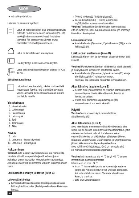 BlackandDecker Taille Haies Sans Fil- Gtc800nm - Type H1 - Instruction Manual (Europ&eacute;en)