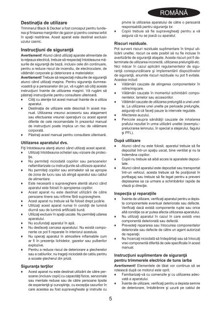 BlackandDecker Coupe-Bordurel Sans Fil- Glc3630l - Type H1 - Instruction Manual (Roumanie)