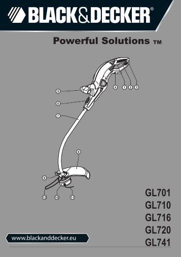 BlackandDecker Coupe-Bordure- Gl716 - Type 5 - Instruction Manual (EuropÃ©en)