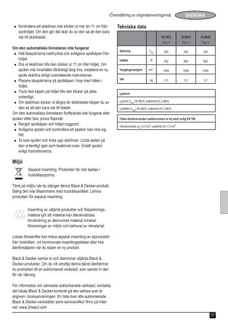 BlackandDecker Coupe-Bordure- Gl9035 - Type 1 - Instruction Manual (Europ&eacute;en)