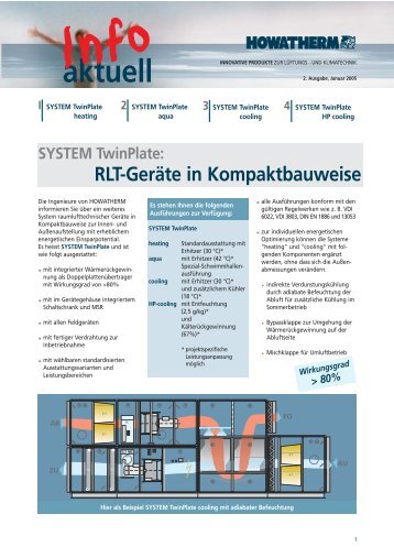 2 SYSTEM TwinPlate - HOWATHERM