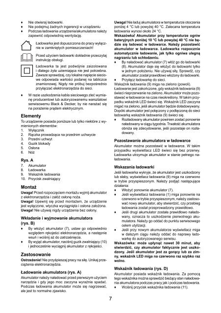 BlackandDecker Taille-Haies S/f- Gtc3655l - Type H1 - Instruction Manual (Pologne)