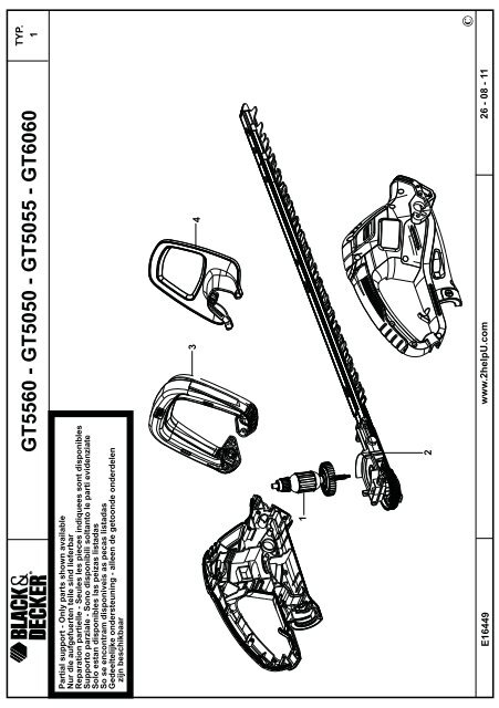 BlackandDecker Taille Haies- Gt5050 - Type 1 - Instruction Manual (Europ&eacute;en)