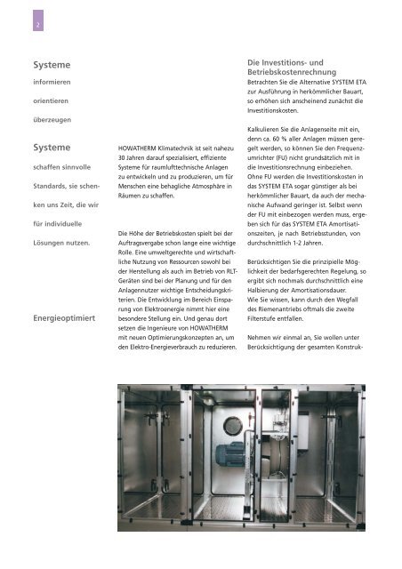 system eta - HOWATHERM