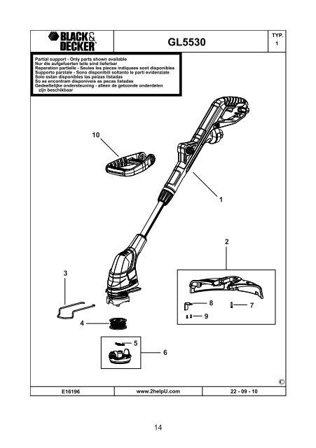 BlackandDecker Coupe-Bordure- Gl4525 - Type 1 - Instruction Manual (la Hongrie)