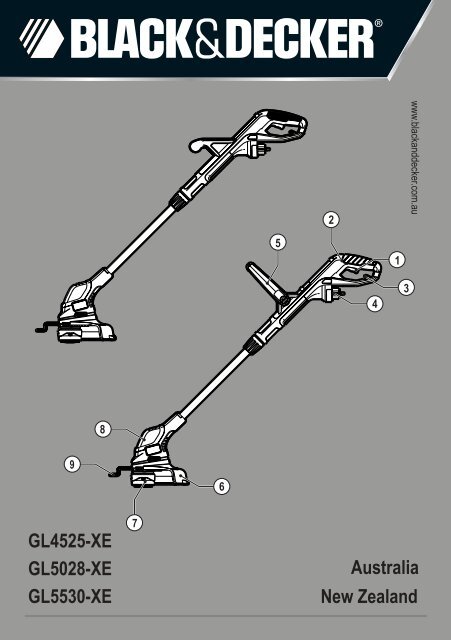 BlackandDecker Coupe-Bordure- Gl4525 - Type 1 - Instruction Manual (Australie Nouvelle-Z&eacute;lande)