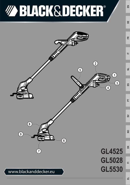 BlackandDecker Coupe-Bordure- Gl4525 - Type 1 - Instruction Manual (Europ&eacute;en)