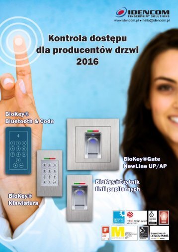 Czytniki linii papilarnych dla producentów drzwi KATALOG