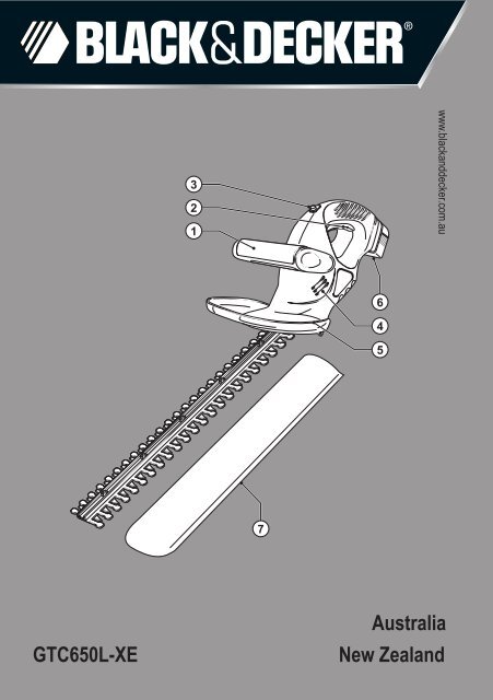 BlackandDecker Taille-Haies S/f- Gtc650l - Type H1 - Instruction Manual (Australie Nouvelle-Z&eacute;lande)