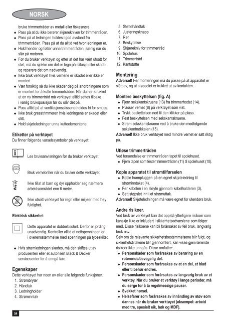 BlackandDecker Coupe-Bordure- Gl716 - Type 3 - Instruction Manual (Europ&eacute;en)