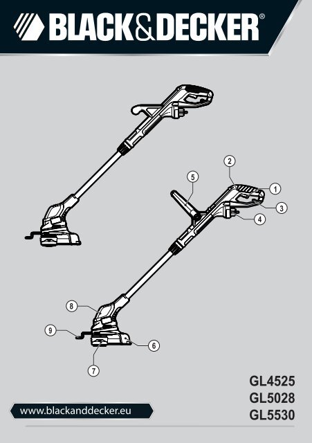 BlackandDecker Coupe-Bordure- Gl5028 - Type 1 - Instruction Manual (Europ&eacute;en Oriental)