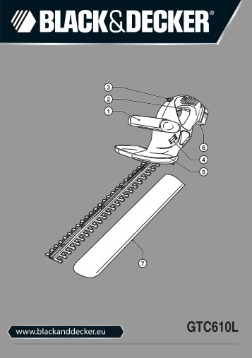 BlackandDecker Taille-Haies S/f- Gtc610l - Type H1 - Instruction Manual (EuropÃ©en)