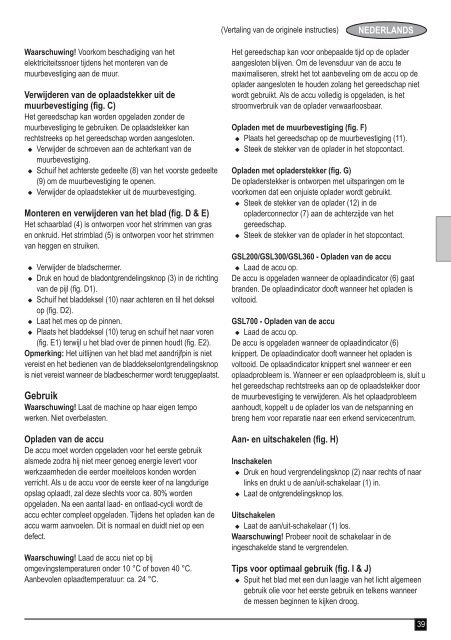 BlackandDecker Debroussaileuse- Gsl700 - Type H1 - Instruction Manual (Europ&eacute;en)