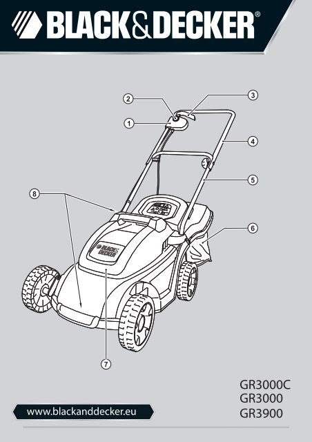 BlackandDecker Tondeuse Rotative- Gr3000 - Type 1 - 2 - Instruction Manual (Europ&eacute;en)