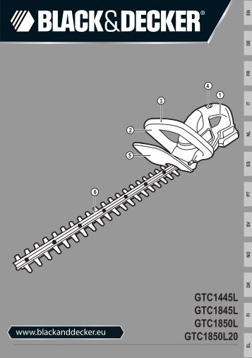 BlackandDecker Taille-Haies S/f- Gtc1845l - Type 1 - Instruction Manual (EuropÃ©en)