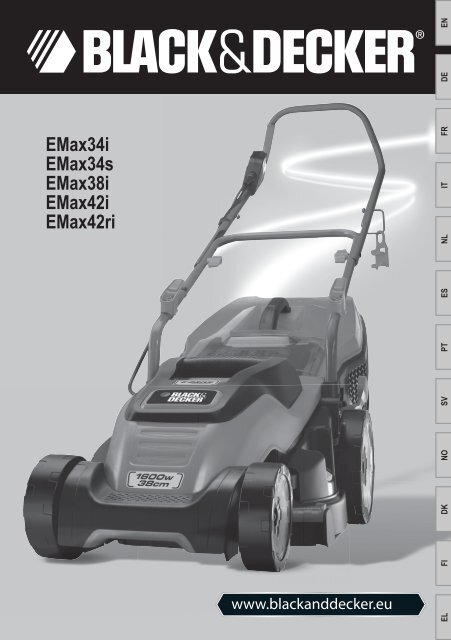 BlackandDecker Tondeuse Rotative- Emax38 - Type 1 - Instruction Manual (Europ&eacute;en)