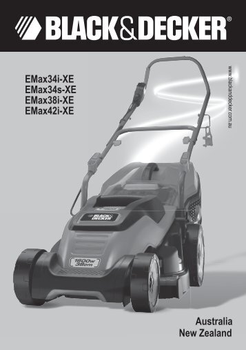 BlackandDecker Tondeuse Rotative- Emax34 - Type 2 - Instruction Manual (Australie Nouvelle-ZÃ©lande)