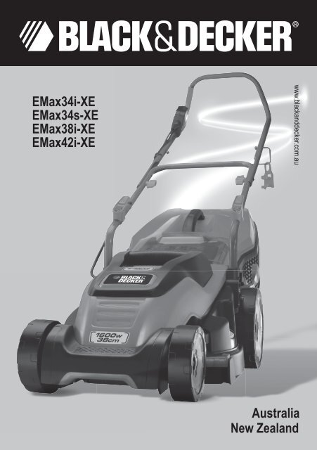 BlackandDecker Tondeuse Rotative- Emax34 - Type 2 - Instruction Manual (Australie Nouvelle-Z&eacute;lande)