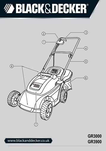 BlackandDecker Tondeuse Rotative- Gr3000 - Type 1 - 2 - Instruction Manual (Anglaise)