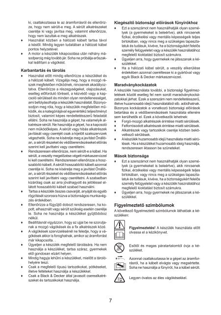 BlackandDecker Tondeuse Rotative- Emax42 - Type 1 - Instruction Manual (la Hongrie)