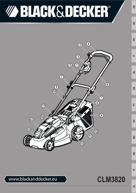 BlackandDecker Tondeuse S/f- Clm3820 - Type 1 - Instruction Manual (Europ&eacute;en)