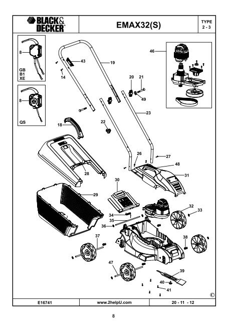 BlackandDecker Tondeuse Rotative- Emax32 - Type 3 - Instruction Manual (Turque)