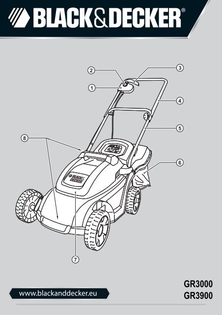 BlackandDecker Tondeuse- Gr3900 - Type 1 - 2 - Instruction Manual (Europ&eacute;en)