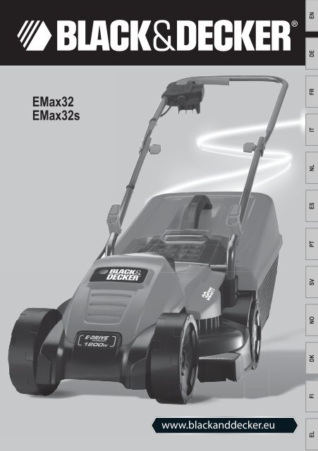 BlackandDecker Tondeuse Rotative- Emax32 - Type 3 - Instruction Manual (Europ&eacute;en)