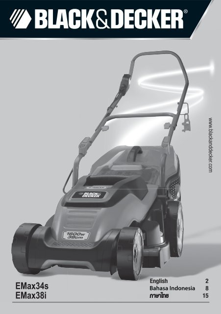 BlackandDecker Tondeuse Rotative- Emax38 - Type 2 - Instruction Manual (Tha&iuml;landaise)