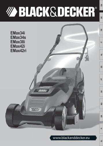 BlackandDecker Tondeuse Rotative- Emax38 - Type 2 - Instruction Manual (EuropÃ©en)