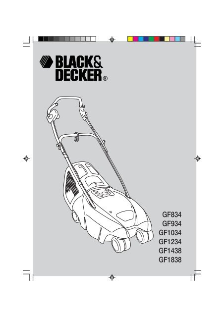 BlackandDecker Tondeuse 4x4- Gf834 - Type 1 - Instruction Manual  (Europ&eacute;en)