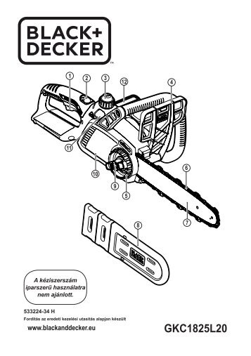 BlackandDecker Tronconneuse- Gkc1825l20 - Type 1 - Instruction Manual (la Hongrie)