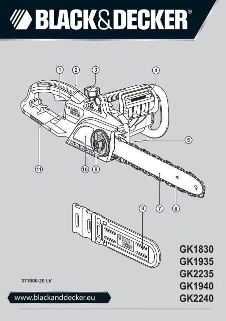 BlackandDecker Tronconneuse- Gk1935 - Type 2 - Instruction Manual (Lettonie)