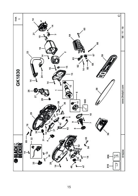 BlackandDecker Tronconneuse- Gk1935 - Type 2 - Instruction Manual (Turque)