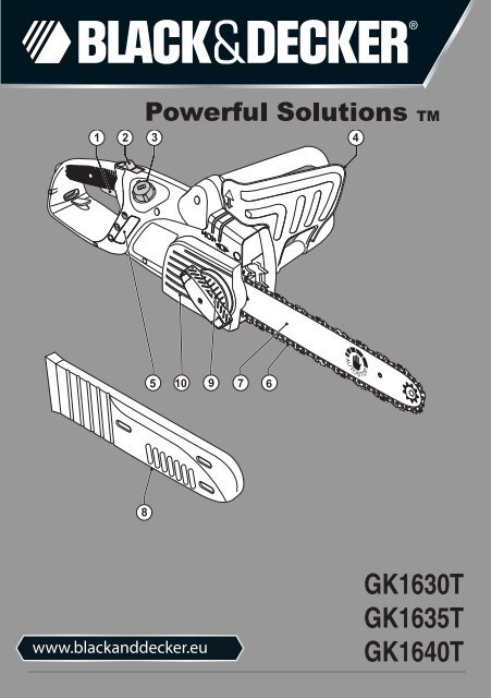 BlackandDecker Tronconneuse- Gk1635t - Type 5 - Instruction Manual (Europ&eacute;en)