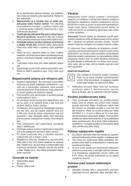 BlackandDecker Tronconneuse- Gk1830 - Type 1 - Instruction Manual (Slovaque)