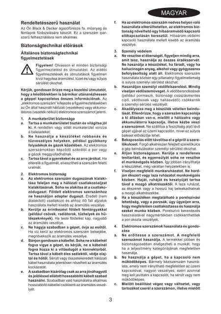 BlackandDecker Elagueur- Gkc108 - Type H1 - Instruction Manual (la Hongrie)