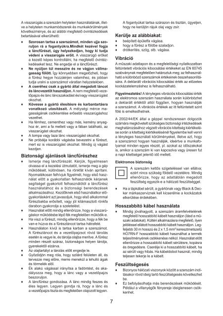 BlackandDecker Tronconneuse- Gk1940 - Type 2 - Instruction Manual (la Hongrie)