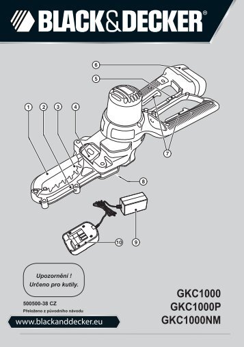 BlackandDecker Coupe-Branche- Gkc1000 - Type H1 - Instruction Manual (TchÃ¨que)