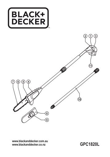 BlackandDecker Elagueur- Gpc1820l - Type H1 - H2 - Instruction Manual (Australie Nouvelle-ZÃ©lande)