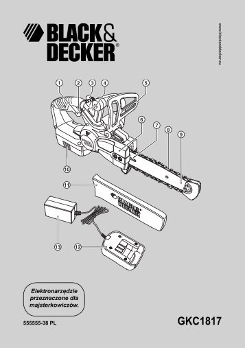 BlackandDecker Tronconneuse- Gkc1817 - Type H1 - Instruction Manual (Pologne)